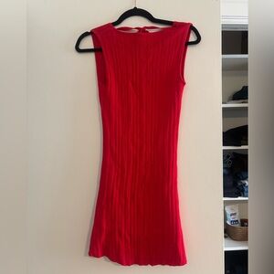 Chic Backless Red Dress